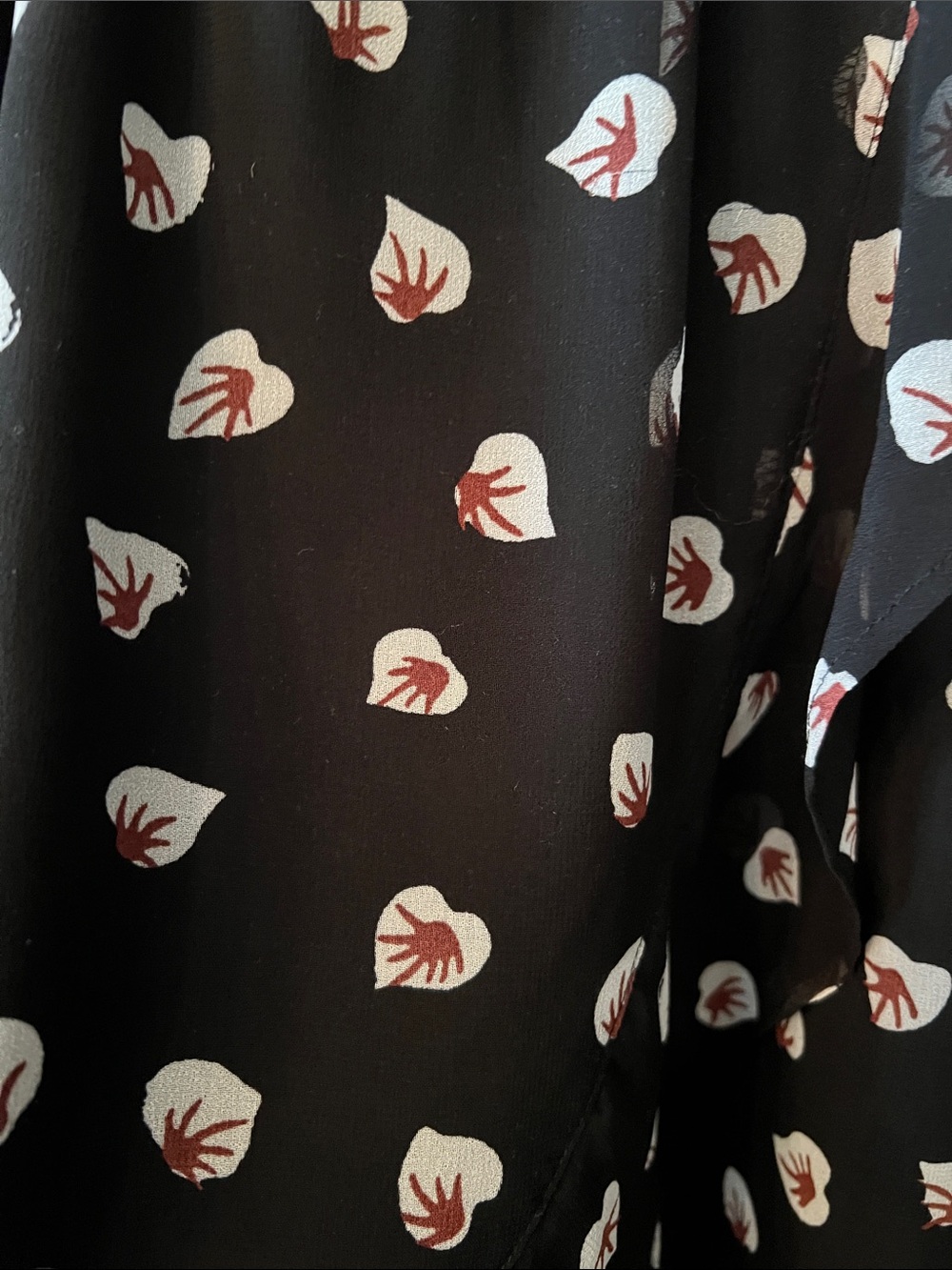 Madewell Black Amaryllis Floral Midi Dress Size M - Picture 5 of 11